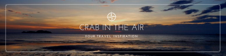 Wide coastal scene used as Crab In The Air site banner